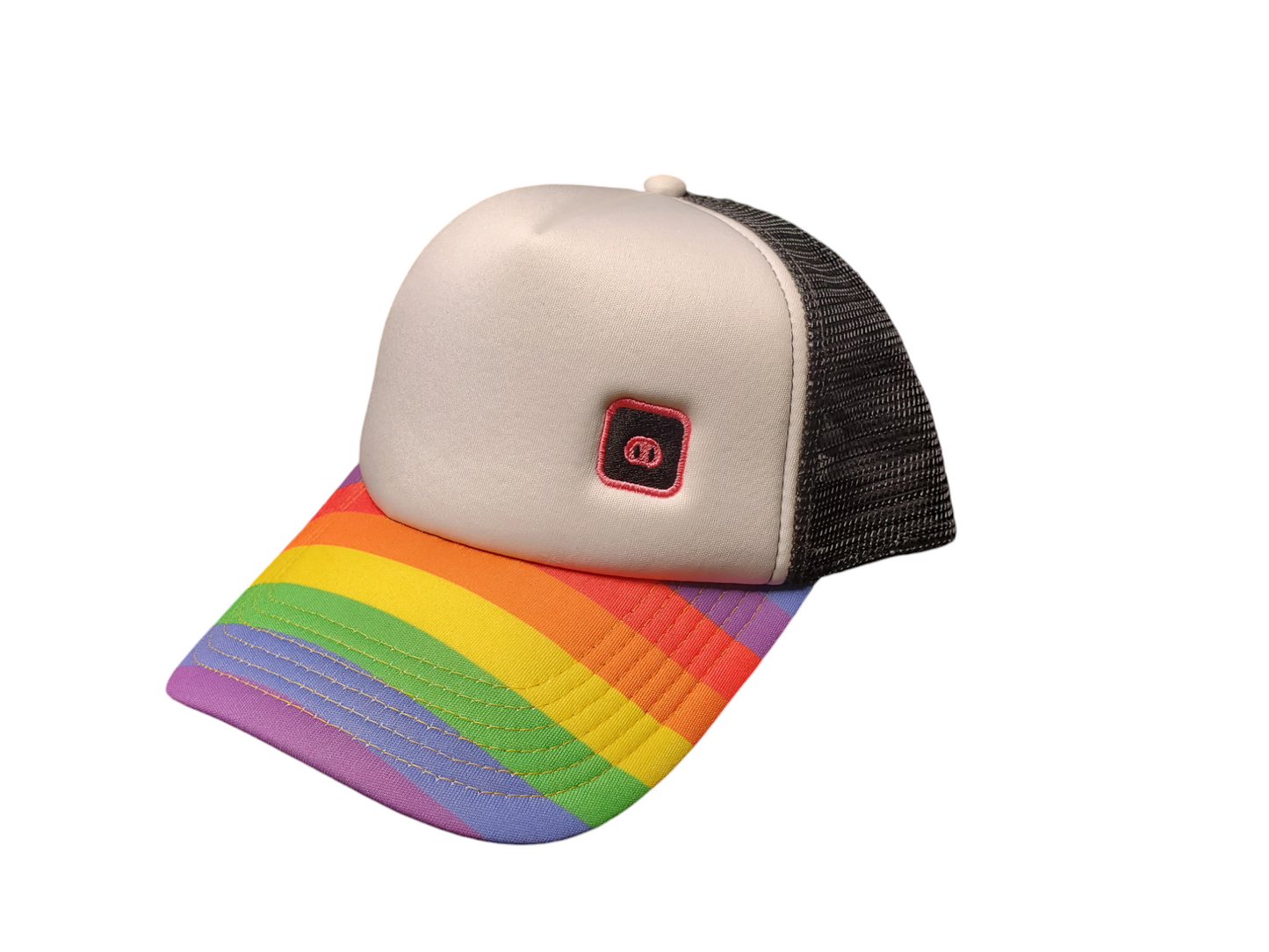 Pigs Play - Pig Snout Rainbow Trucker Cap