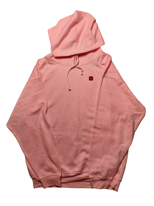 Pigs Play - Pig Snout Pink Pullover Hoodie